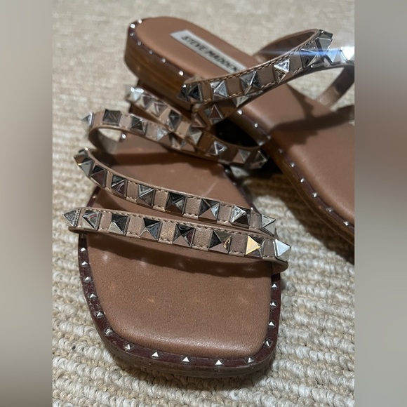 Steve Madden Studded Sandals in Tan and Black - Picture 6 of 6